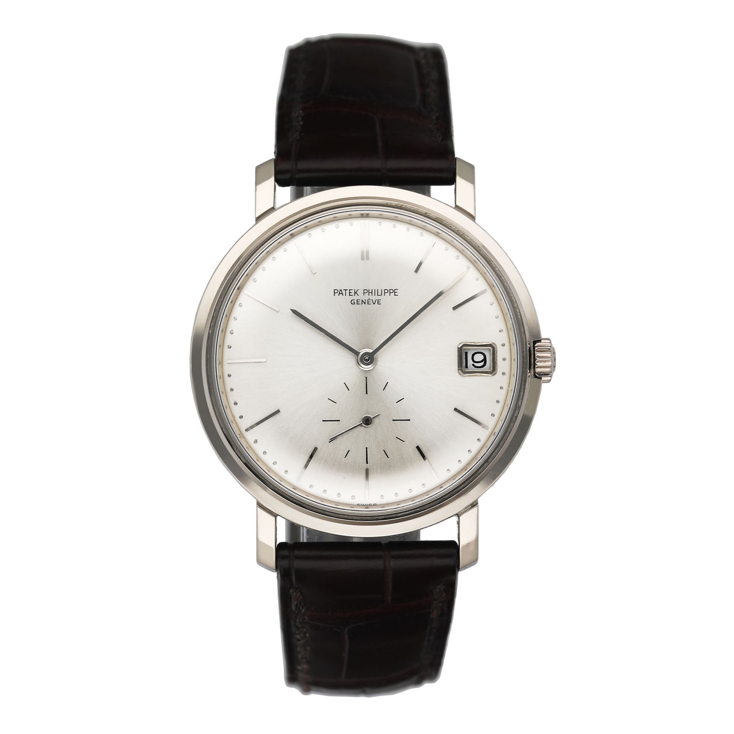 Patek Philippe Calatrava 3445G 18K White Gold Mens Watch