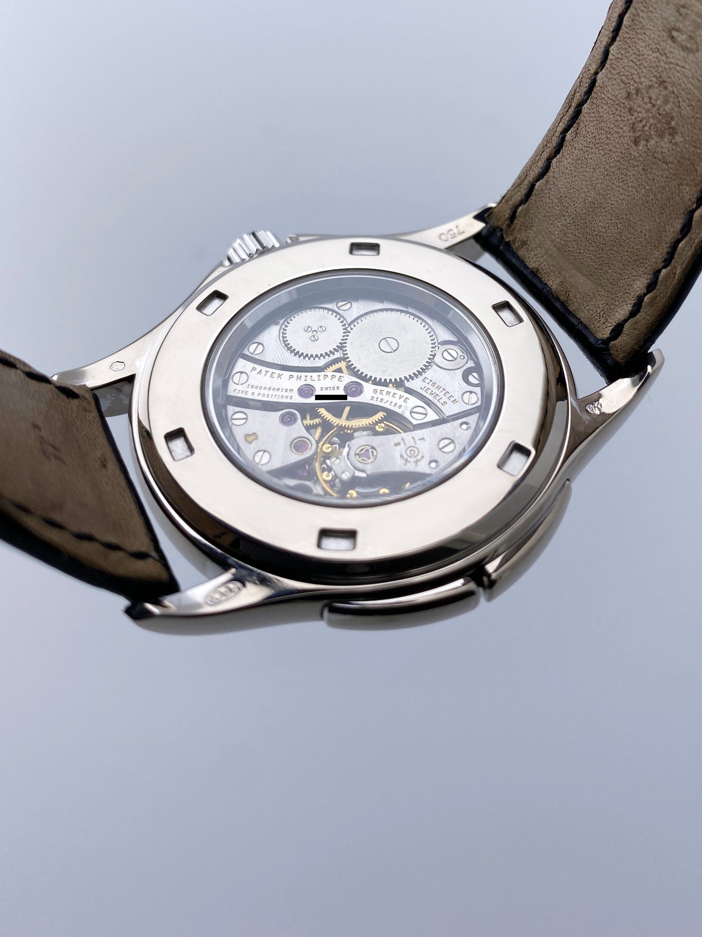 Patek Philippe Calatrava Travel Time 5134G 18K White Gold Mens Watch Box Papers - Watches