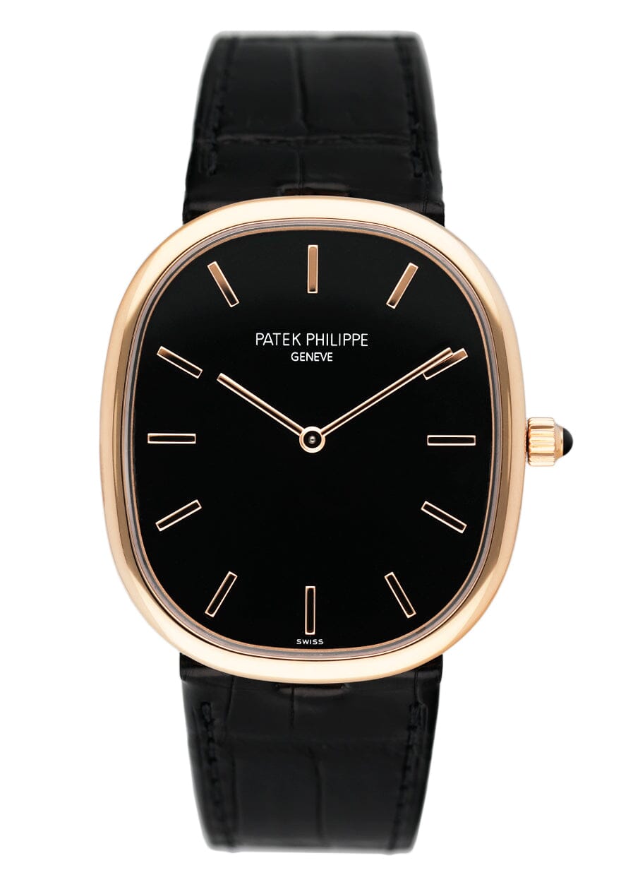 Patek Philippe Golden Ellipse 5738R Black Dial Mens Watch – Phigora