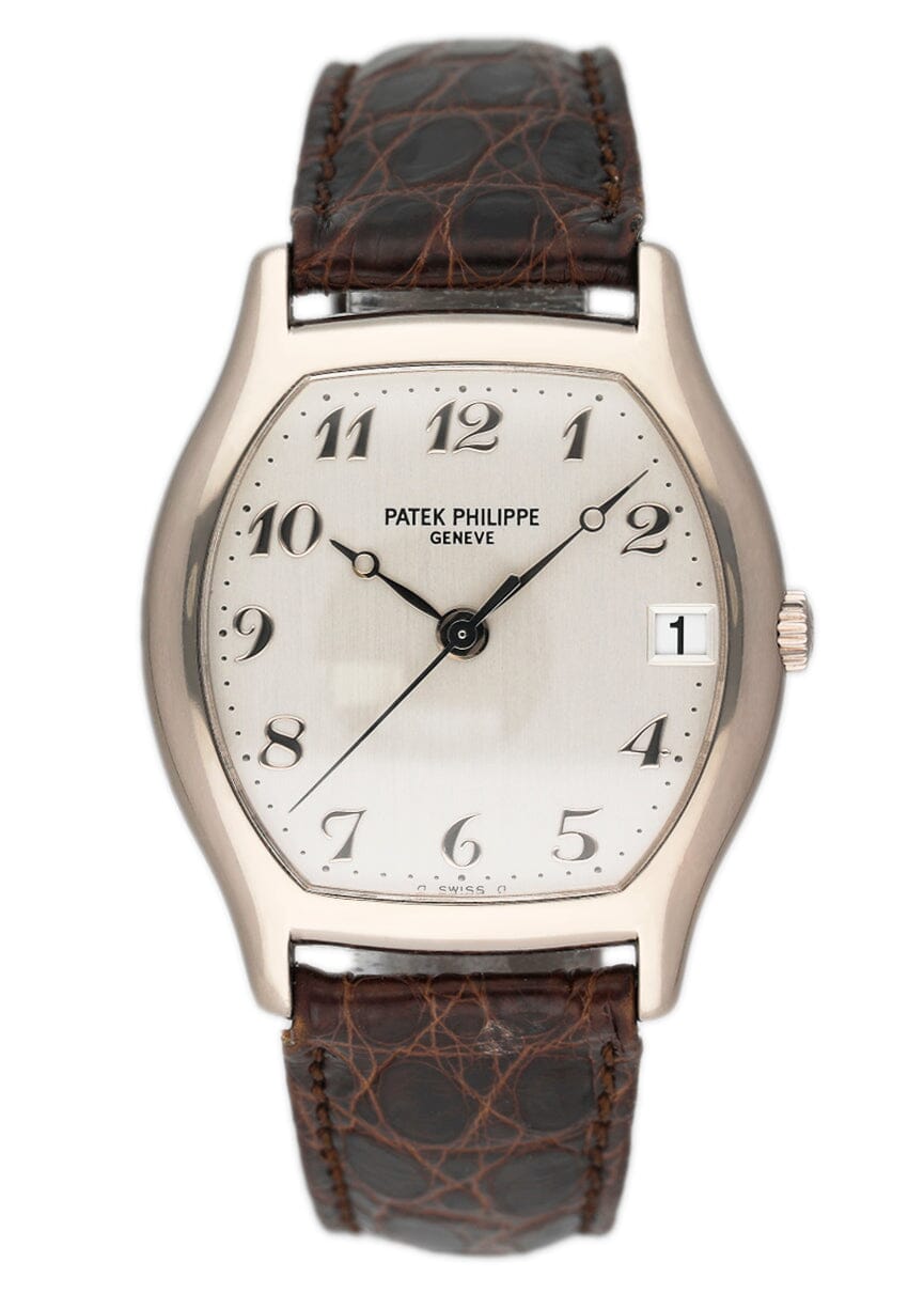 Patek Philippe Gondolo 5030G Silver Dial Mens Watch Box Papers