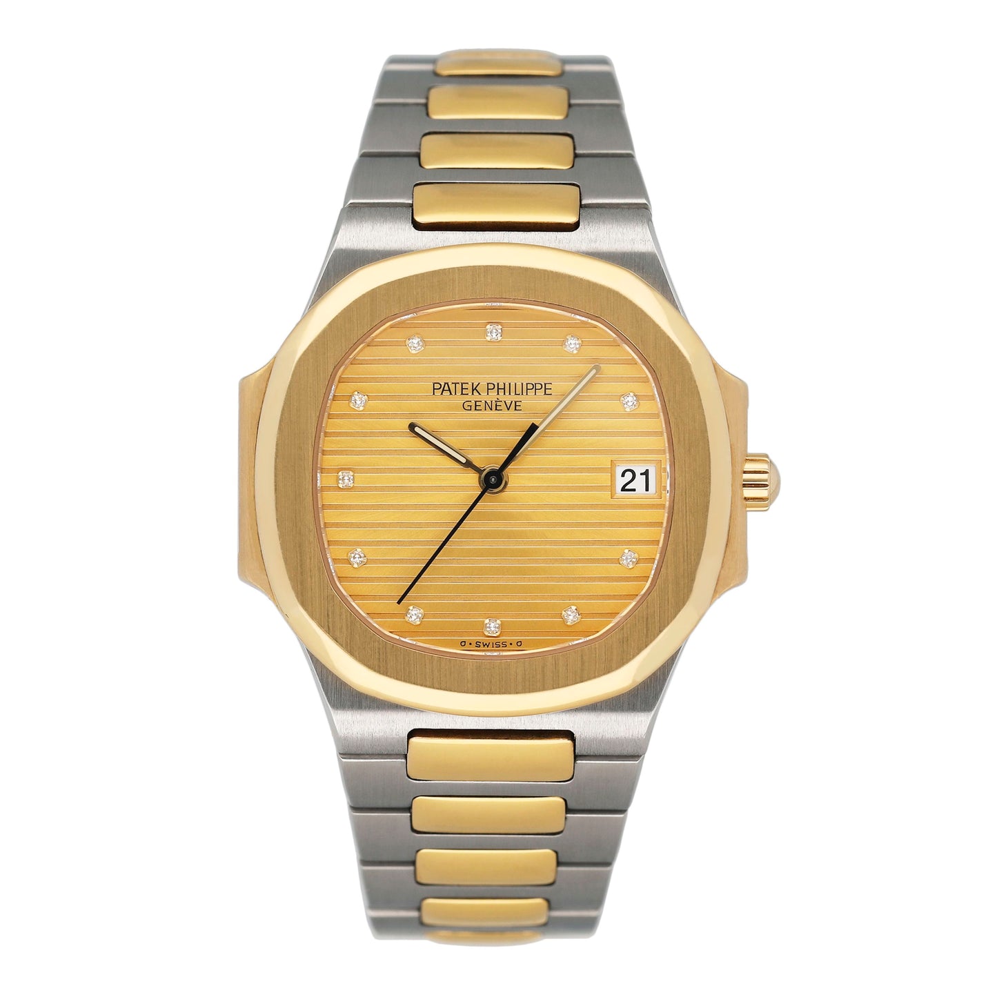 Patek Philippe Nautilus 3900/1 Diamond Champagne Dial Ladies Watch
