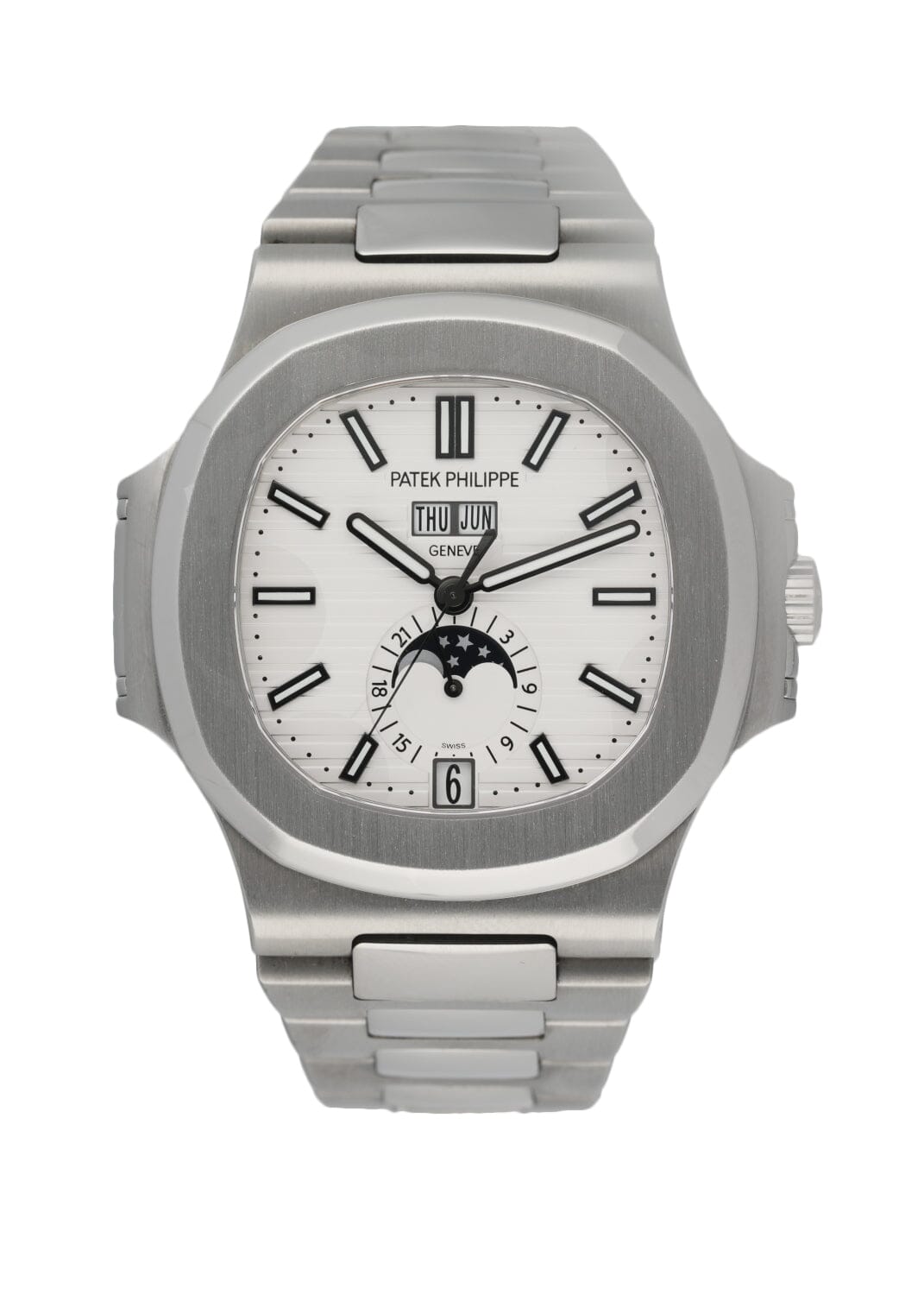 Patek Philippe Nautilus 5726 Annual Calendar Moon Phase Mens Watch