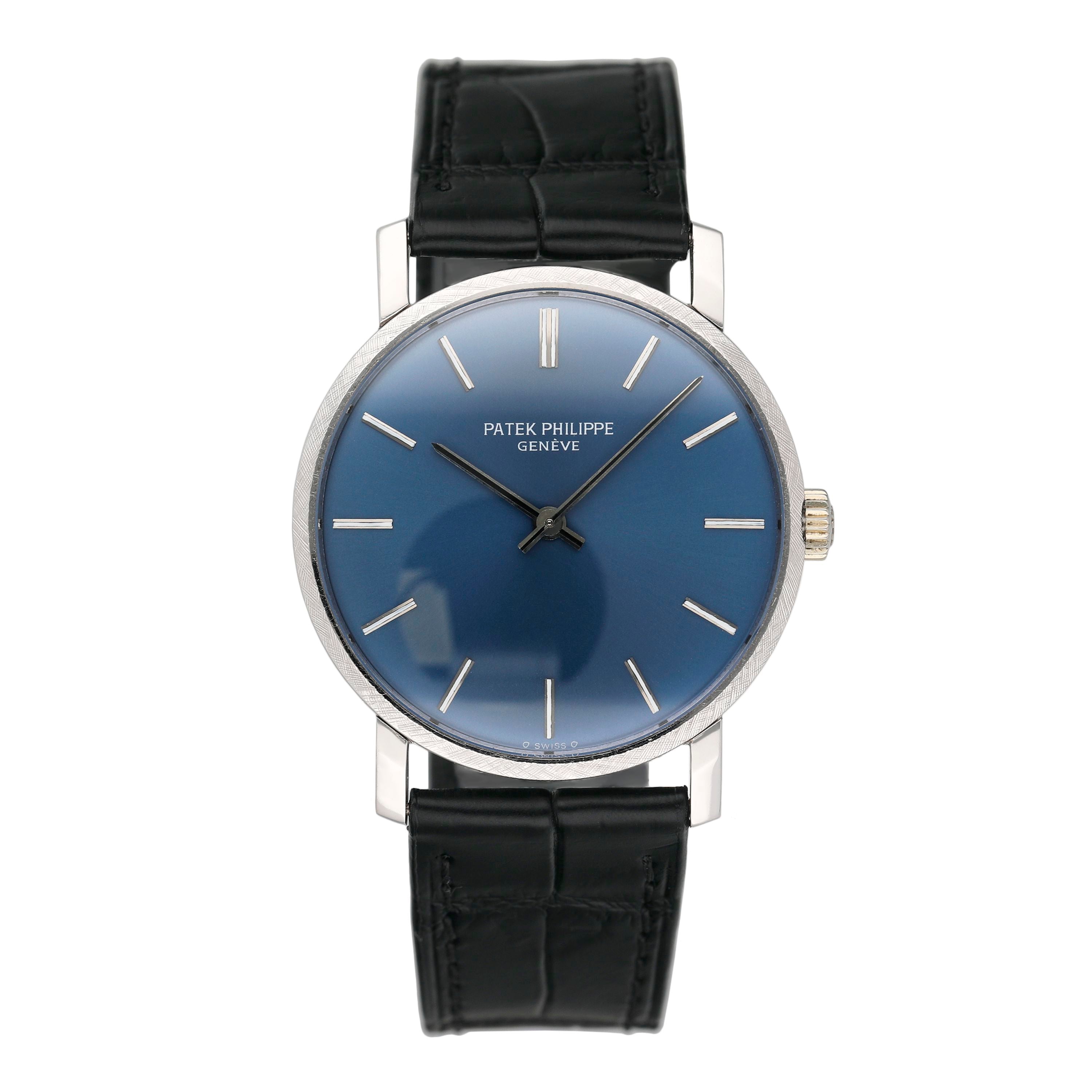 Patek Calatrava Blue Dial Patek Philippe Calatrava 40mm Blue Blue