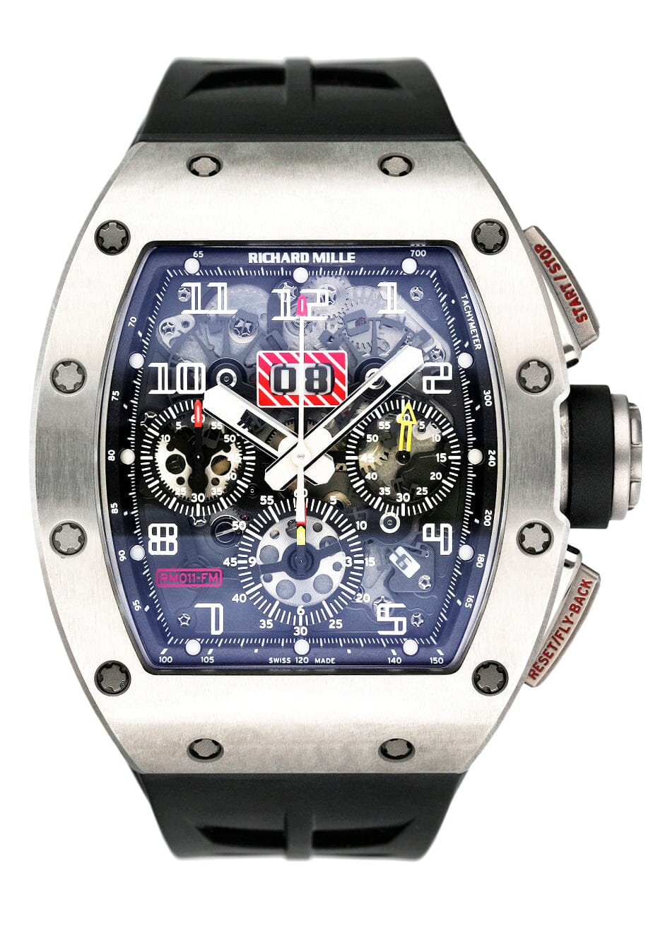 Richard Mille RM 011 Filipe Massa Titanium Mens Watch Box Papers