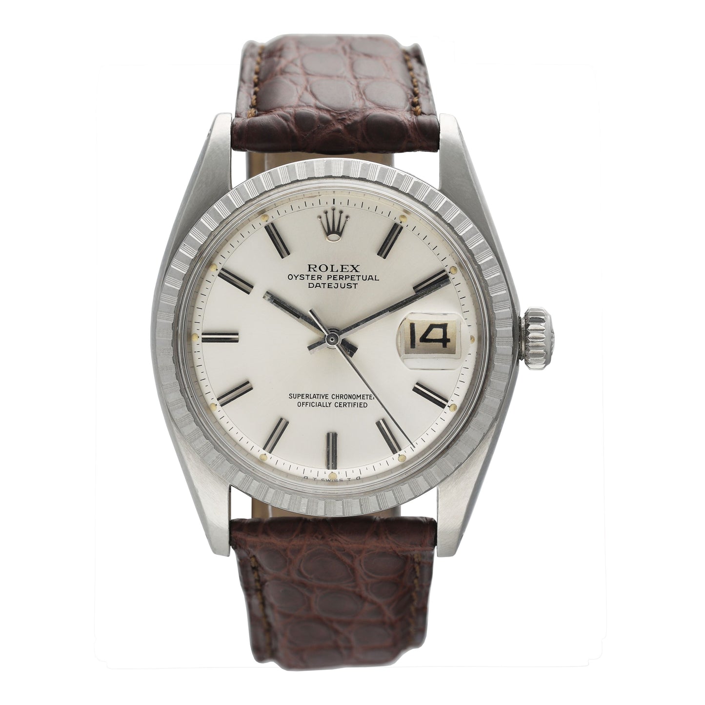 Rolex Datejust 1603 Silver Dial Mens Watch