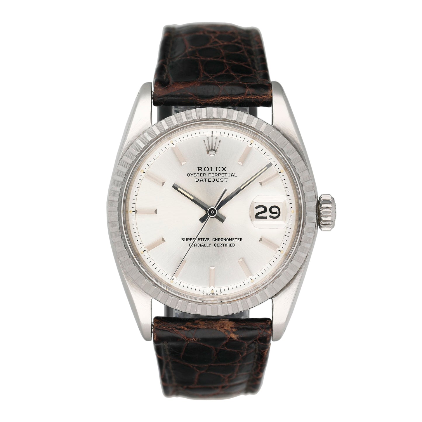 Rolex Datejust 1603 Silver Dial Mens Watch