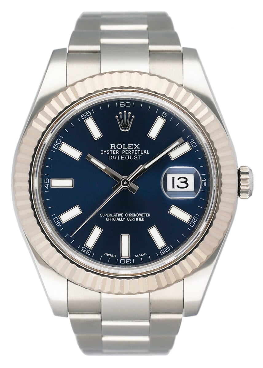 Rolex Datejust II 116334 Blue Dial Mens Watch Box Papers – Phigora