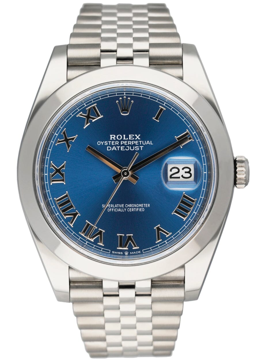 Rolex Datejust 41 126300 Blue Dial Mens Watch Box Papers – Phigora