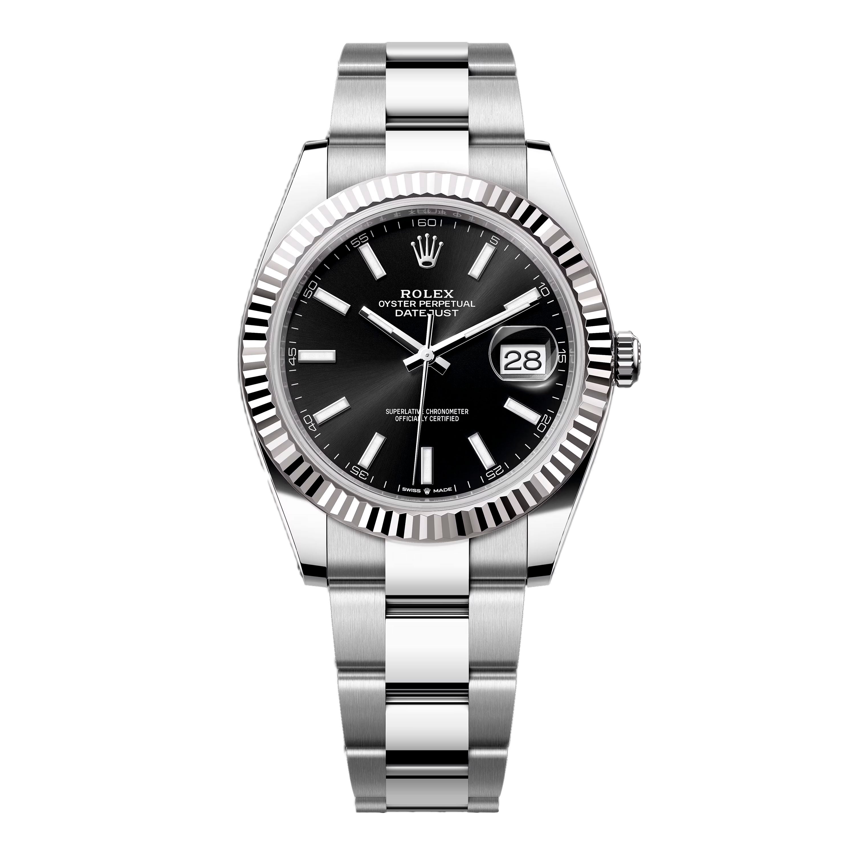 Rolex Datejust 41 126334 Black Dial Steel Mens Watch Box Papers