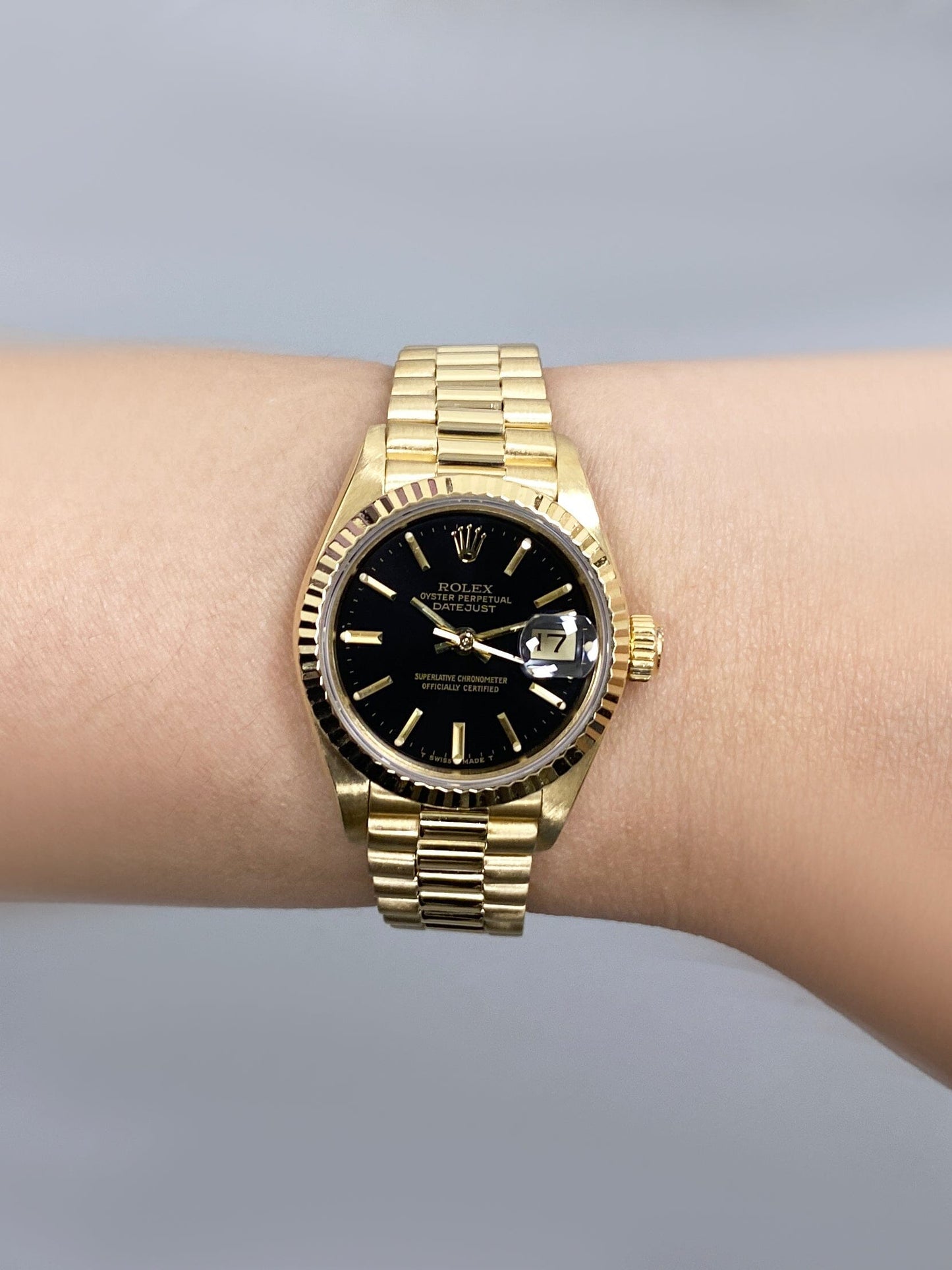 Rolex Datejust 69178 Black Dial Ladies Watch Box Papers - Watches