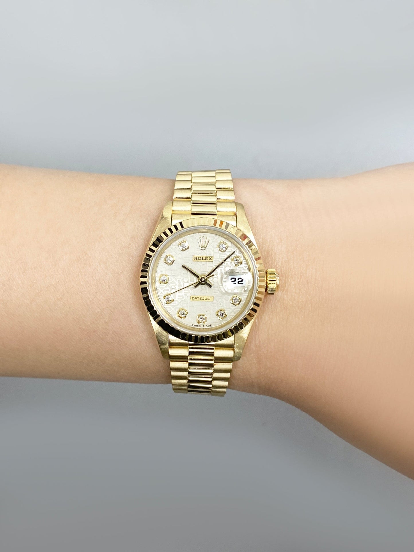 Rolex Datejust 69178 Diamond Anniversary Dial Ladies Watch Box Papers - Watches