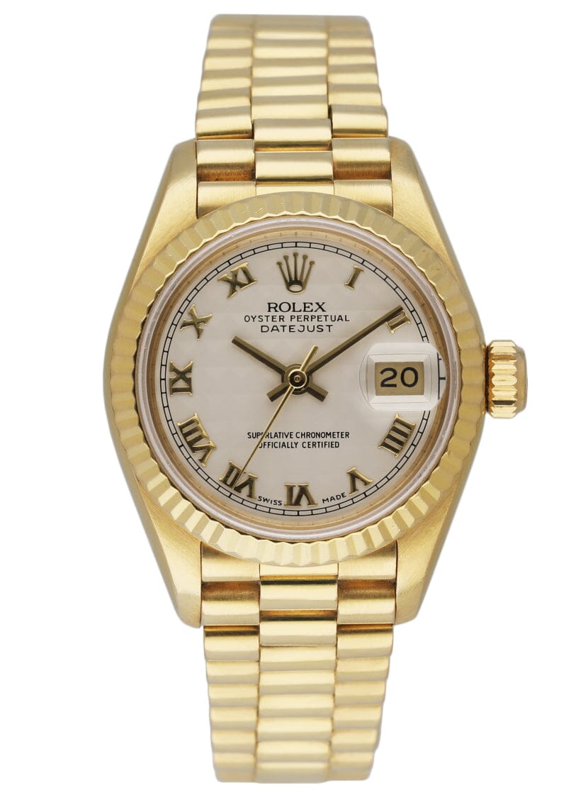 Rolex Datejust 69178 Ivory Pyramid Dial Ladies Watch – Phigora