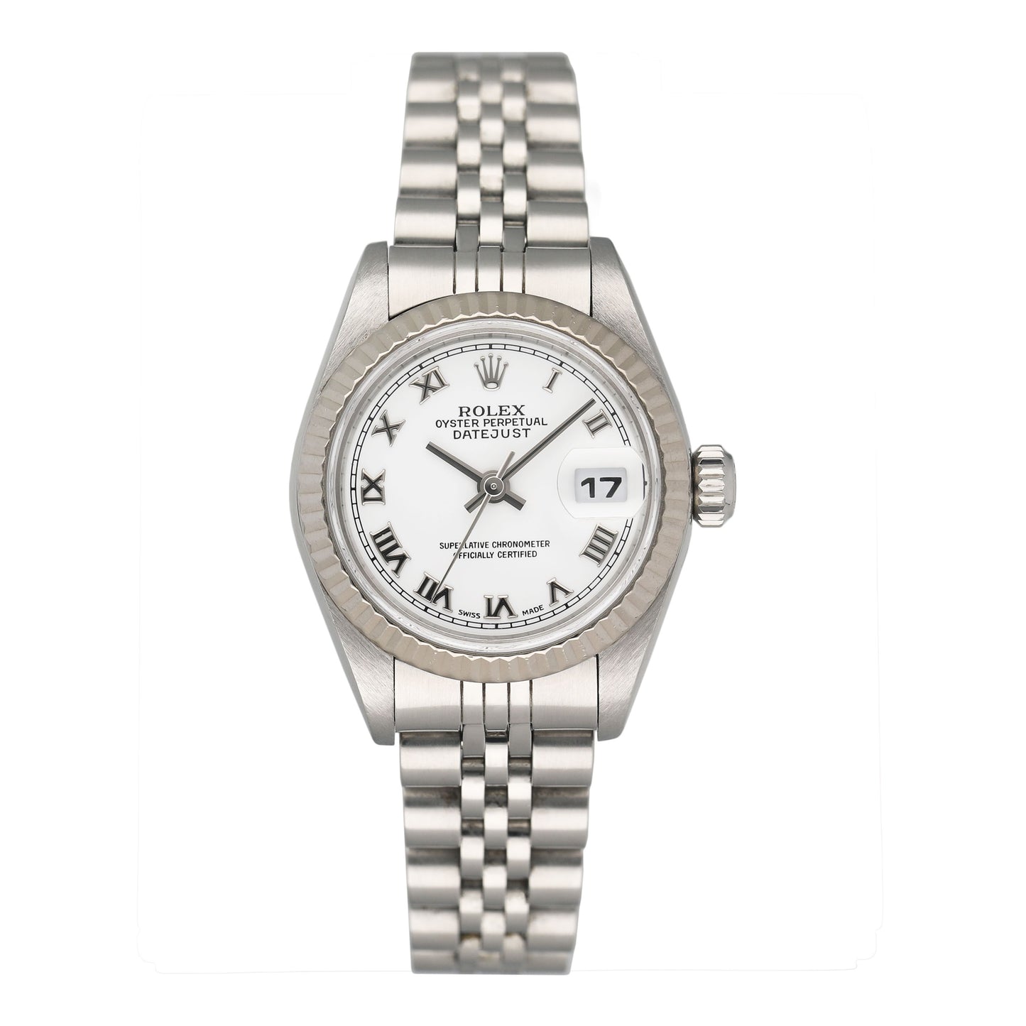 Rolex Datejust 79174 Roman White Dial Ladies Watch - Virtual