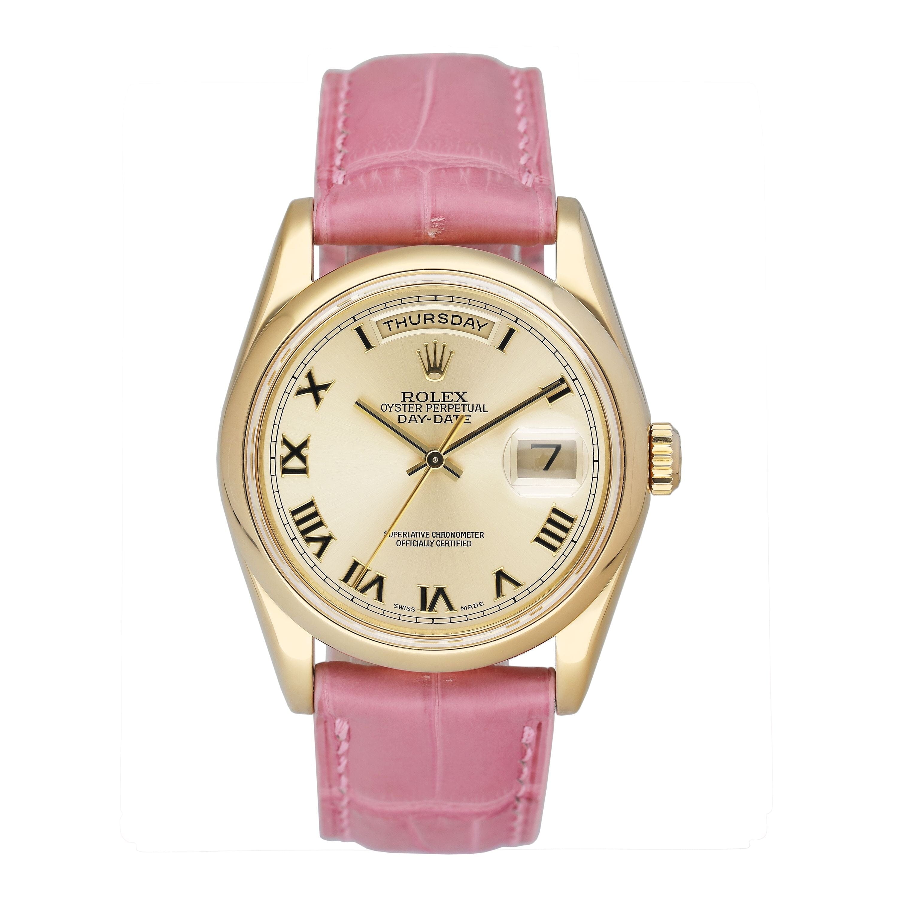 ロロロ様 Rolex Day Date 118208 President 18K Yellow Gold Mens Watch – Phigora