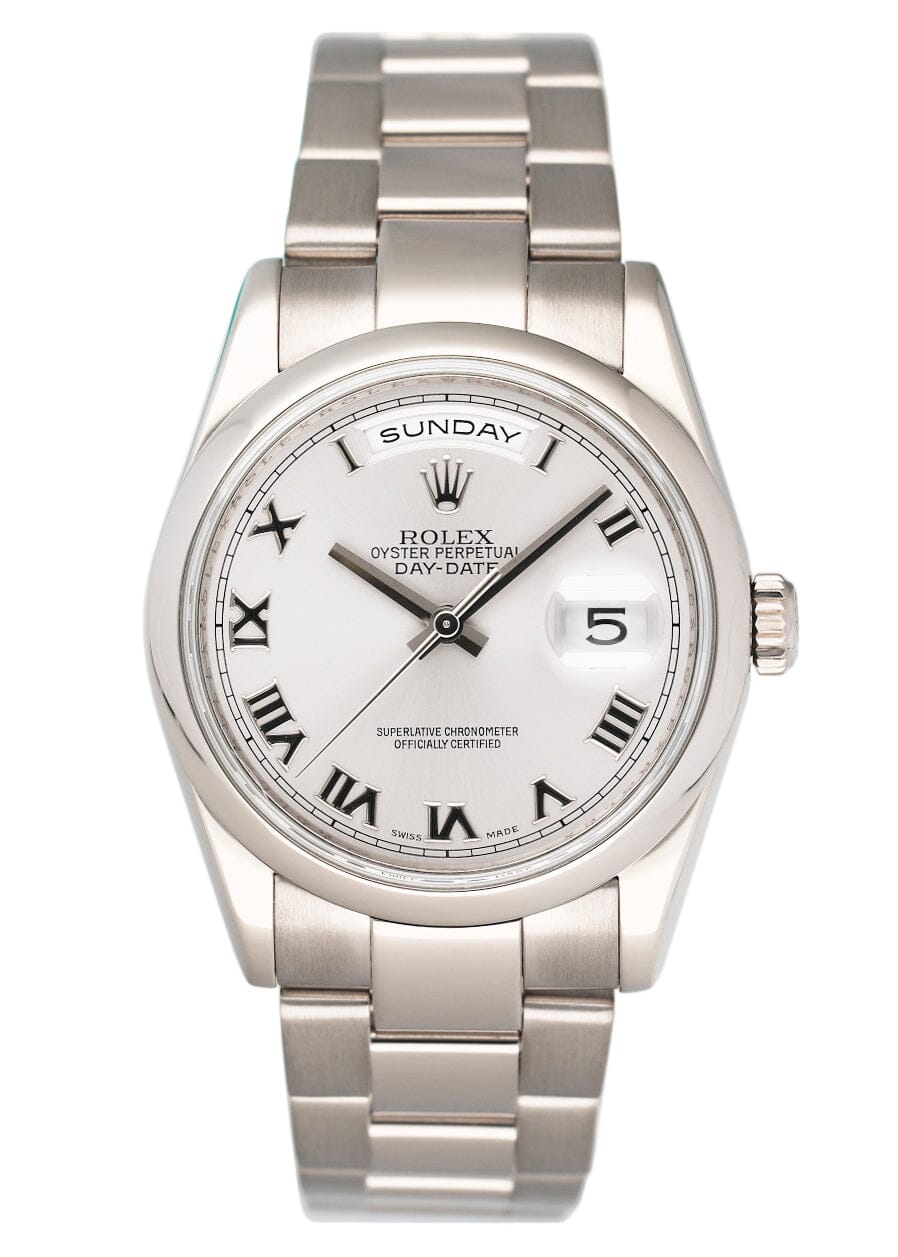 rolex 118209 rolex day date silber grÃ¼n