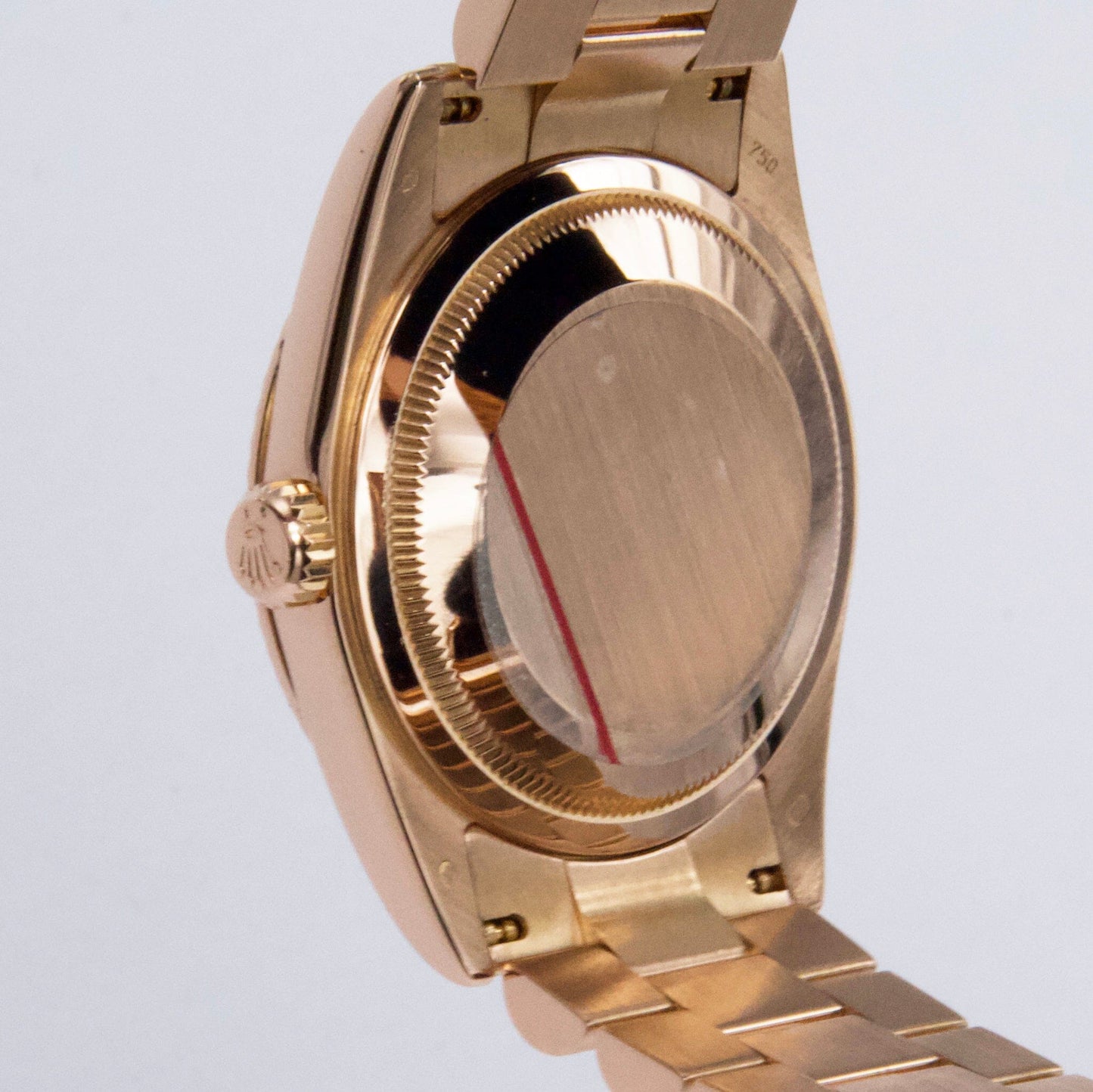 Rolex Day Date 118235 Diamond Pink Dial 18k Rose Gold Mens Watch Box Papers - Watches
