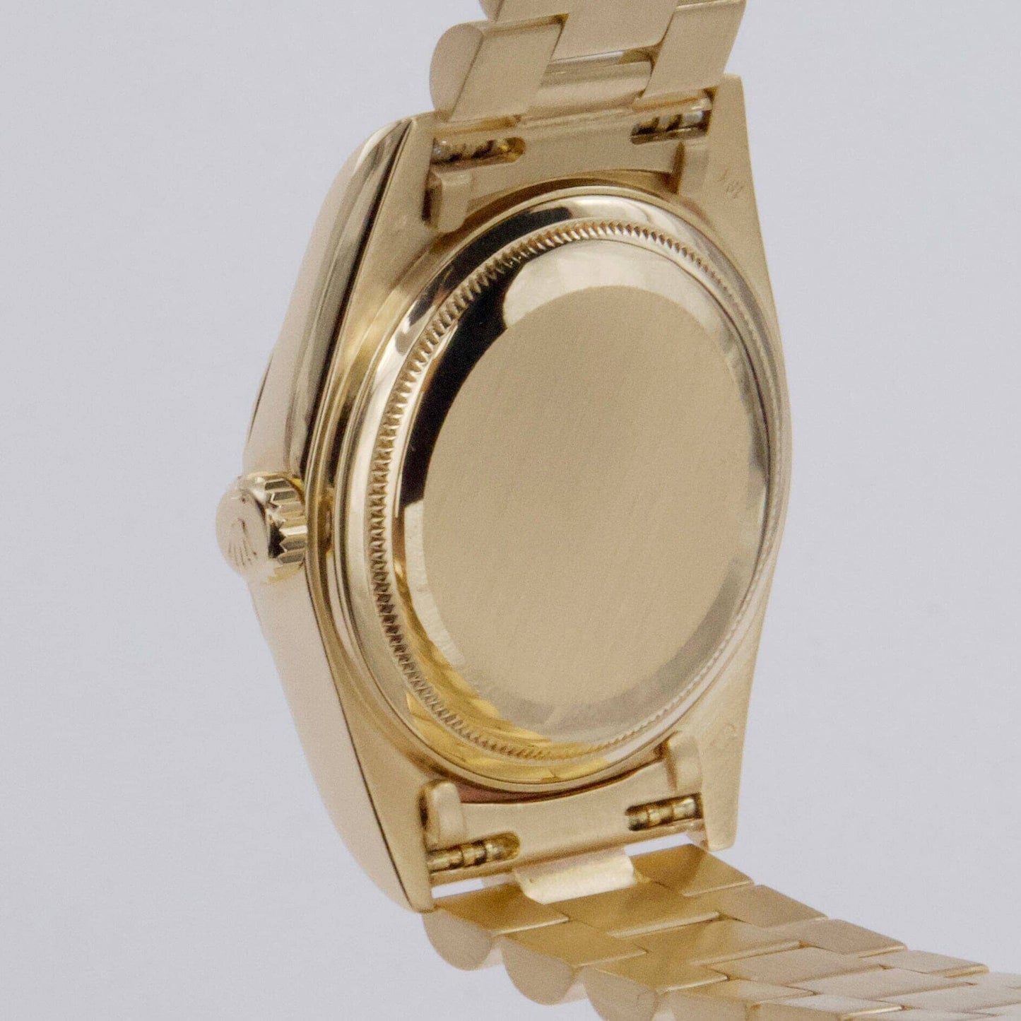 Rolex Day Date 18038 Diamond Blue Dial 18K Yellow Gold Mens Watch - Watches