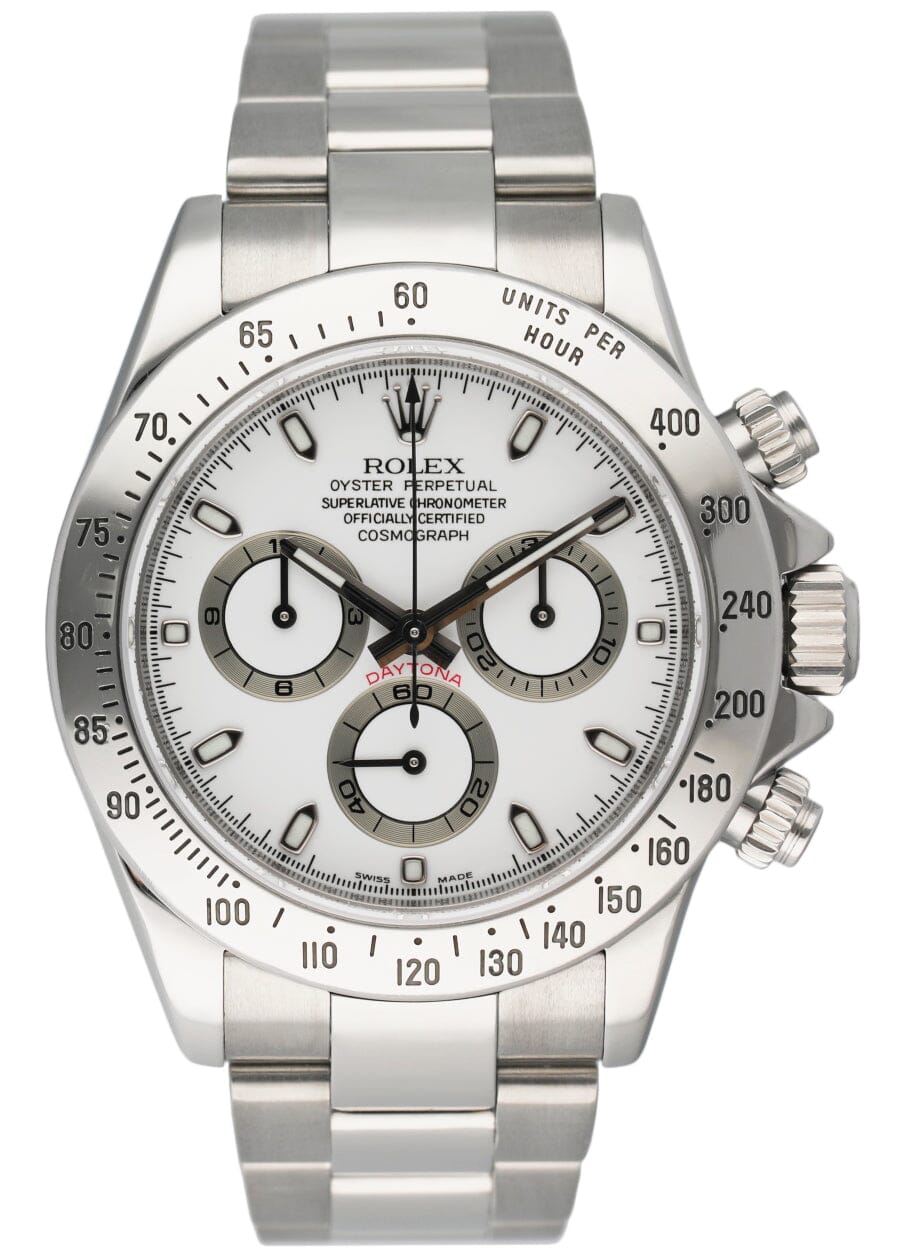 Rolex Daytona Cosmograph 116520 Steel White Dial Mens Watch – Phigora