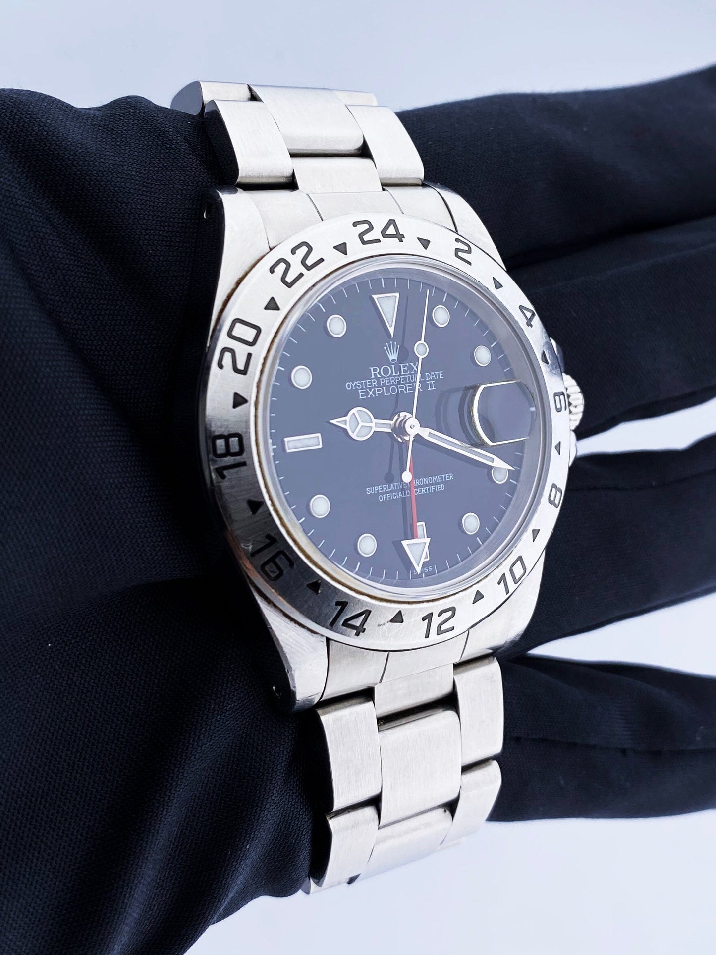 Rolex Explorer II 16570 Black Dial Mens Watch