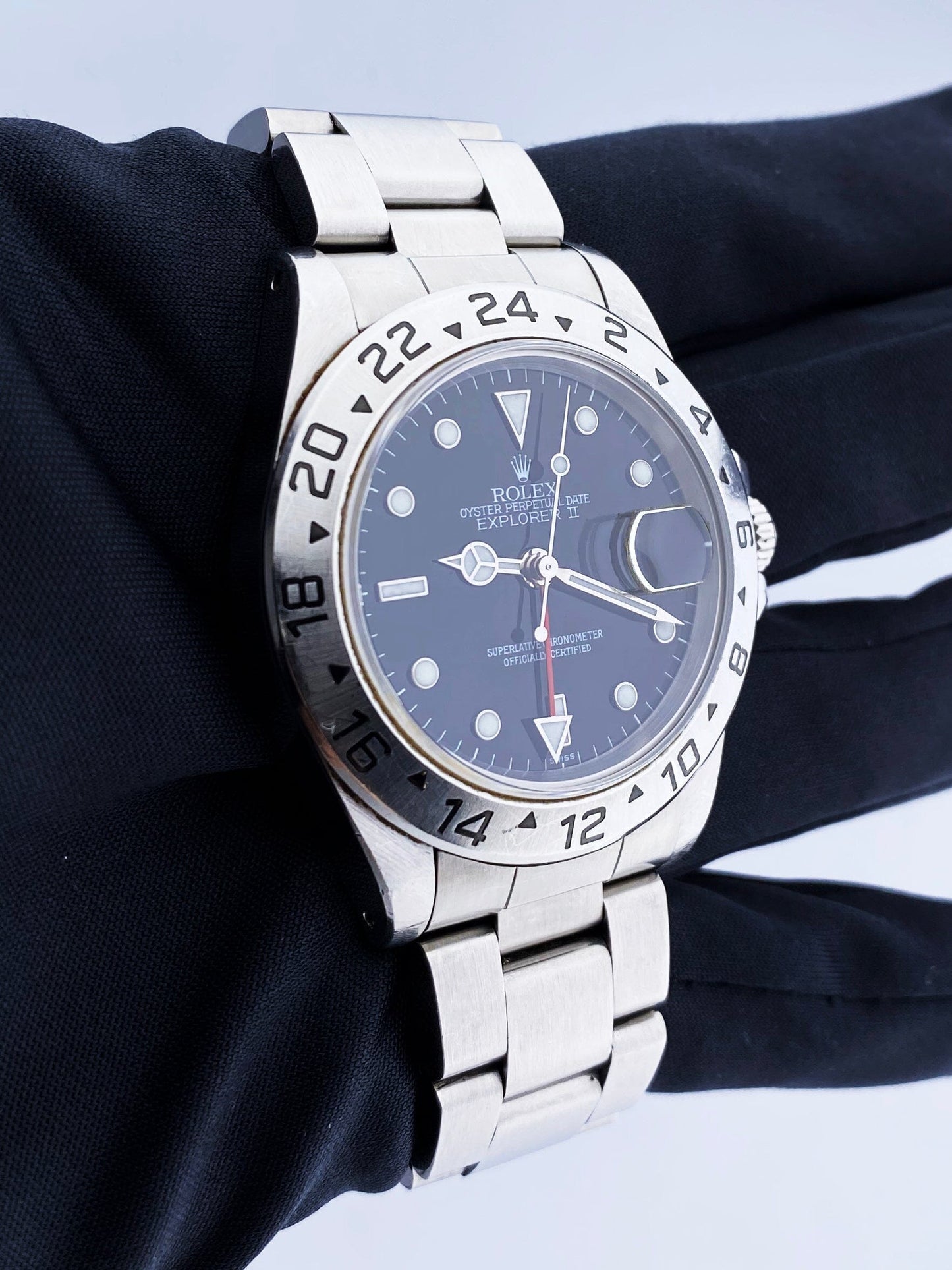 Rolex Explorer II 16570 Black Dial Mens Watch