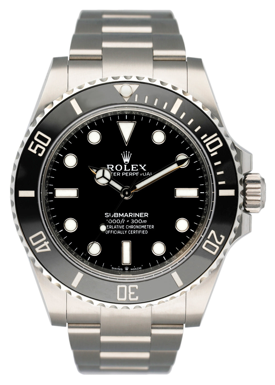Rolex Submariner 124060 Black Dial Steel Mens Watch Box Papers - Watches