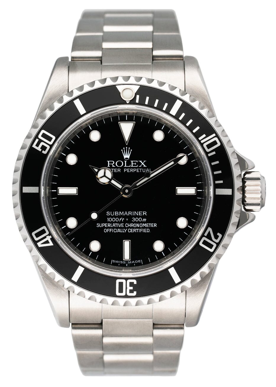 Rolex Submariner 14060M No Date Engraved Rehaut Mens Watch – Phigora