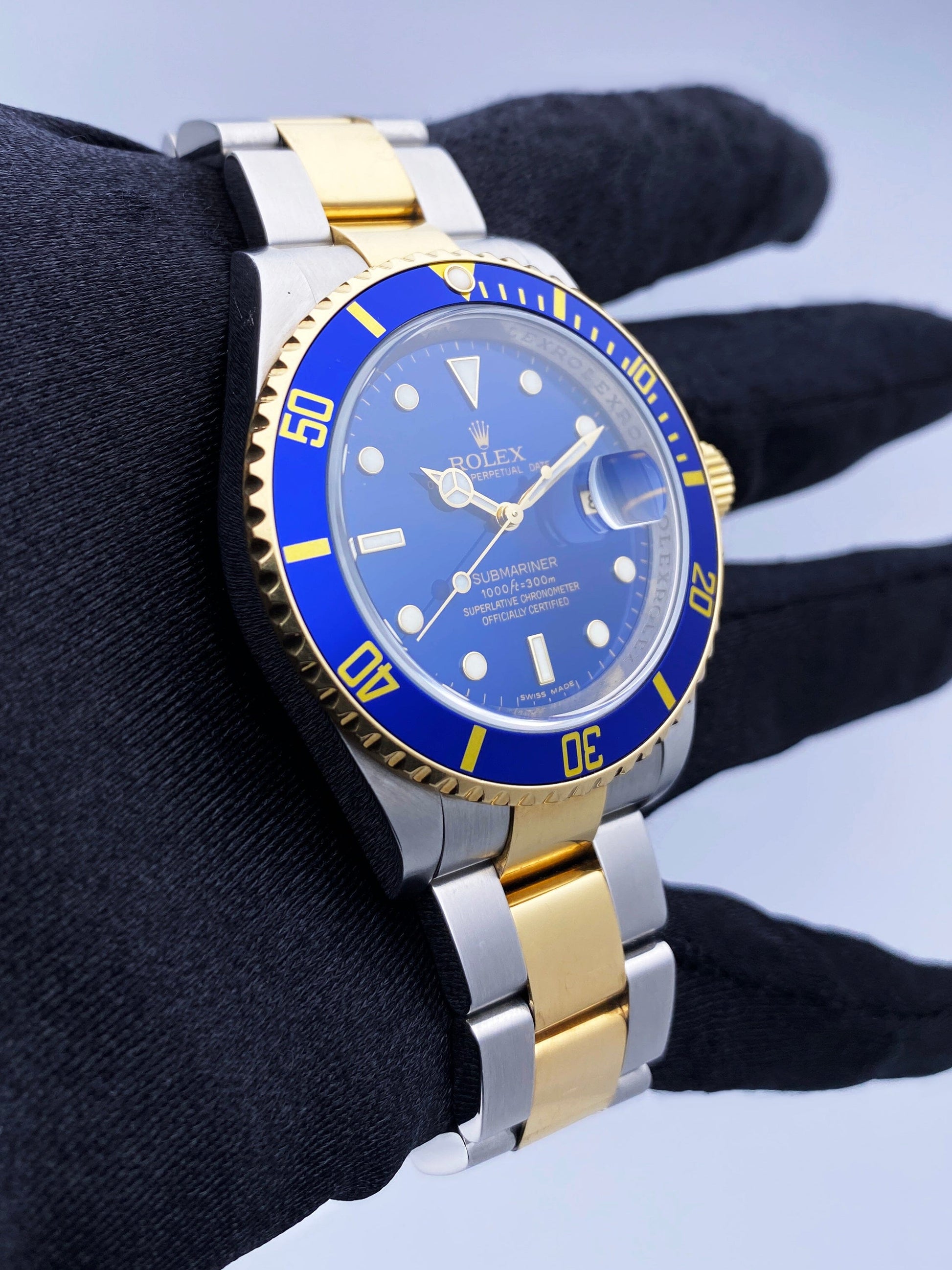 Rolex Submariner Date 16613T Blue Dial Mens Watch