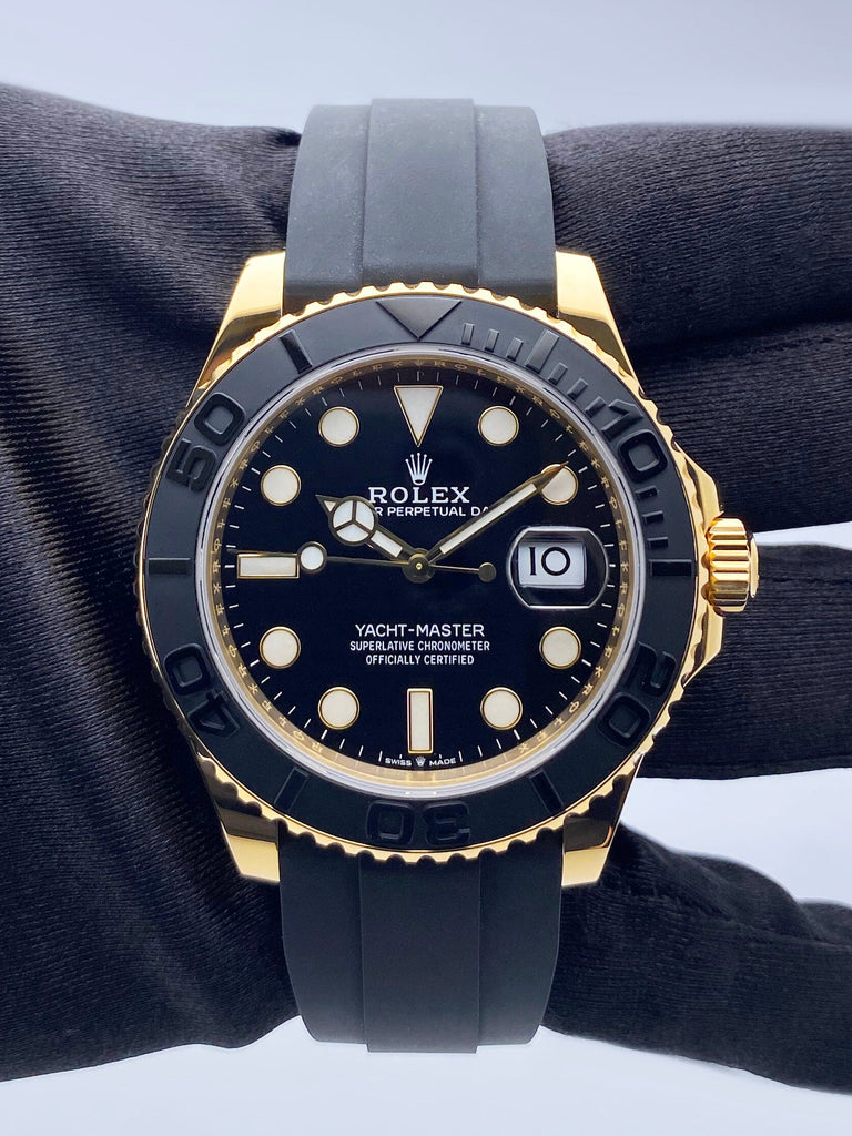 Wrist 116655 Arf Rolex Yacht-Master 226658 Black Dial 18K Yellow