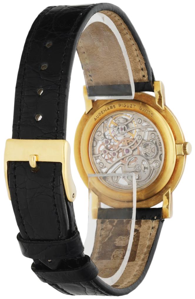 Audemars Piguet 5214 18K Yellow Gold Skeleton Dial Men's Watch