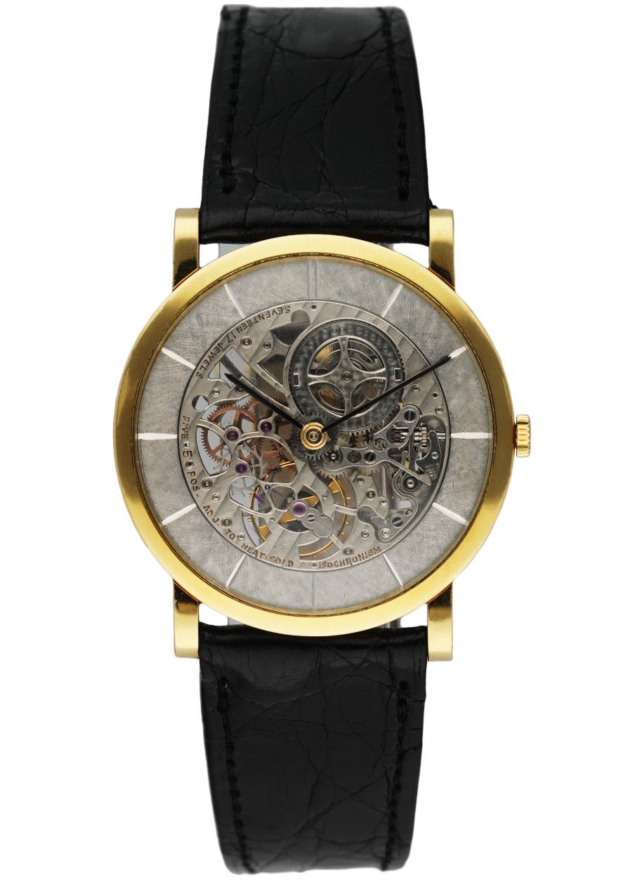 Audemars Piguet 5214 18K Yellow Gold Skeleton Dial Men's Watch