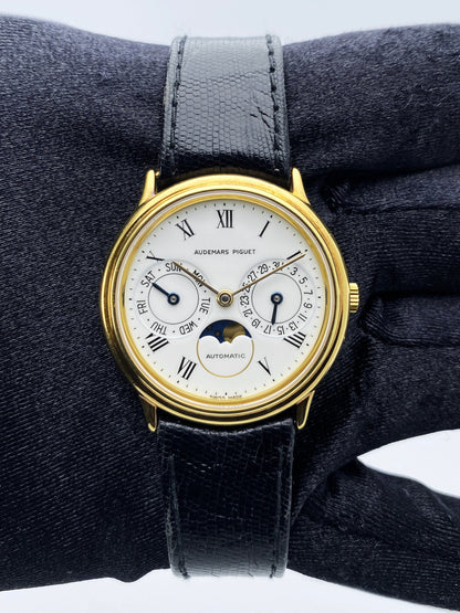 Audemars Piguet Moon Phase 18K Yellow Gold Mens Watch