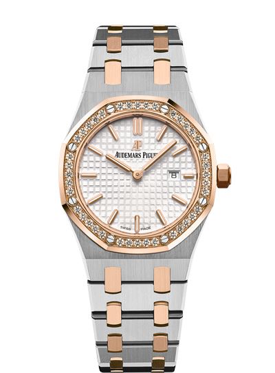 Audemars Piguet Royal Oak 67651SR.ZZ.1261SR.01 Ladies Watch Box & Papers
