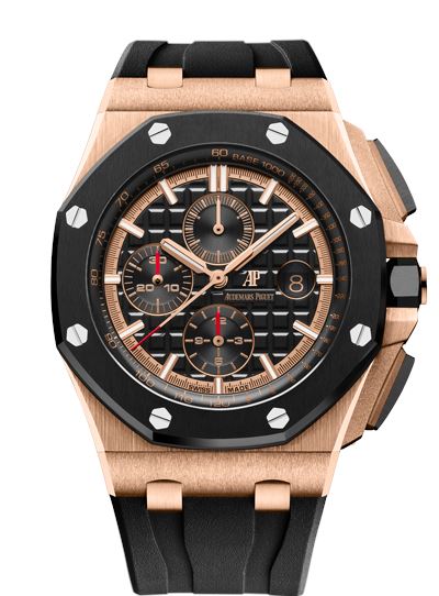 Audemars Piguet Royal Oak Offshore 26401RO.OO.A002CA.02 18k Pink Gold Mens Watch Box & Papers - Wristwatch