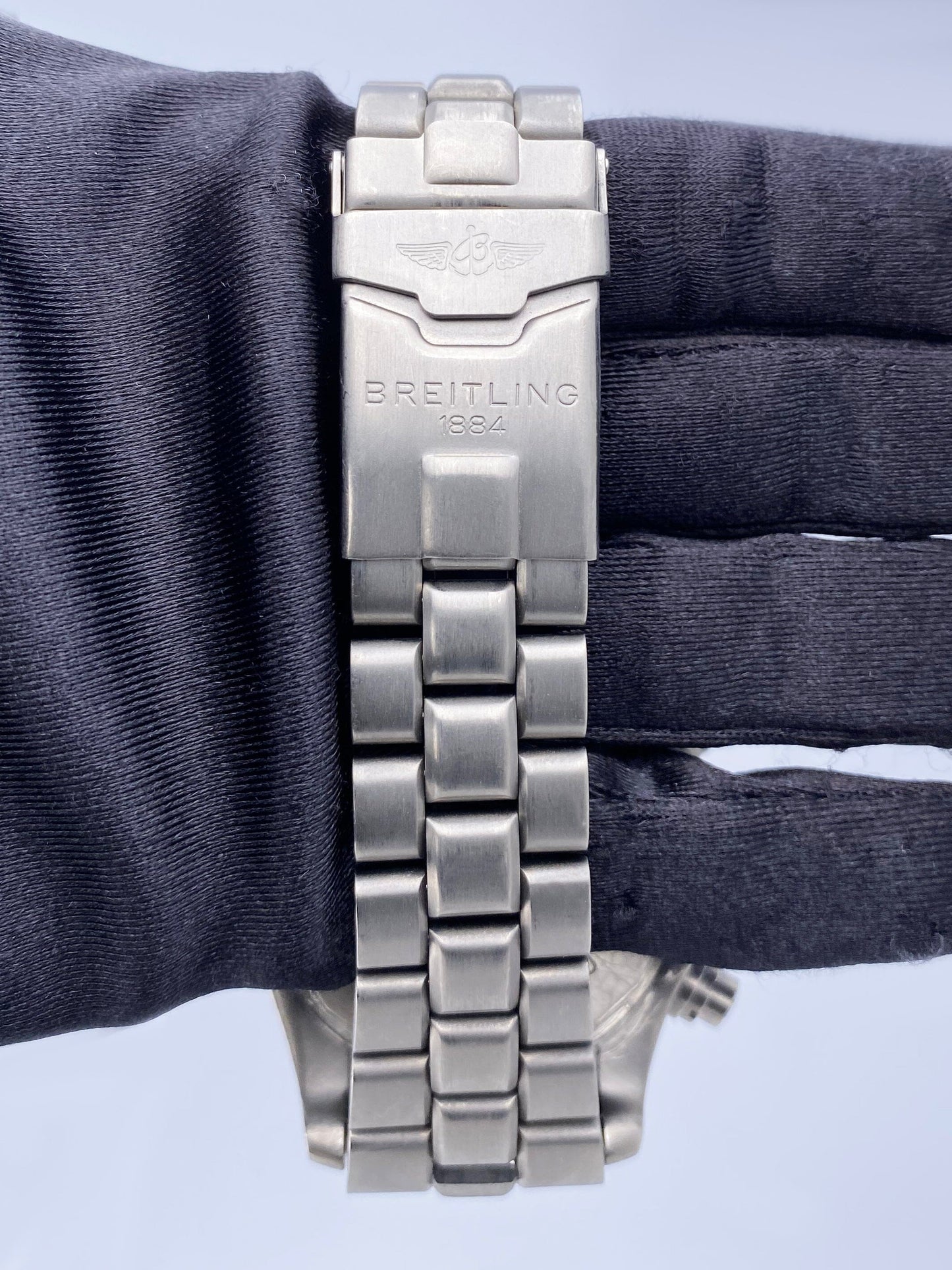 Breitling Chrono Avenger E73360 Black Dial Titanium Mens Watch - Watches