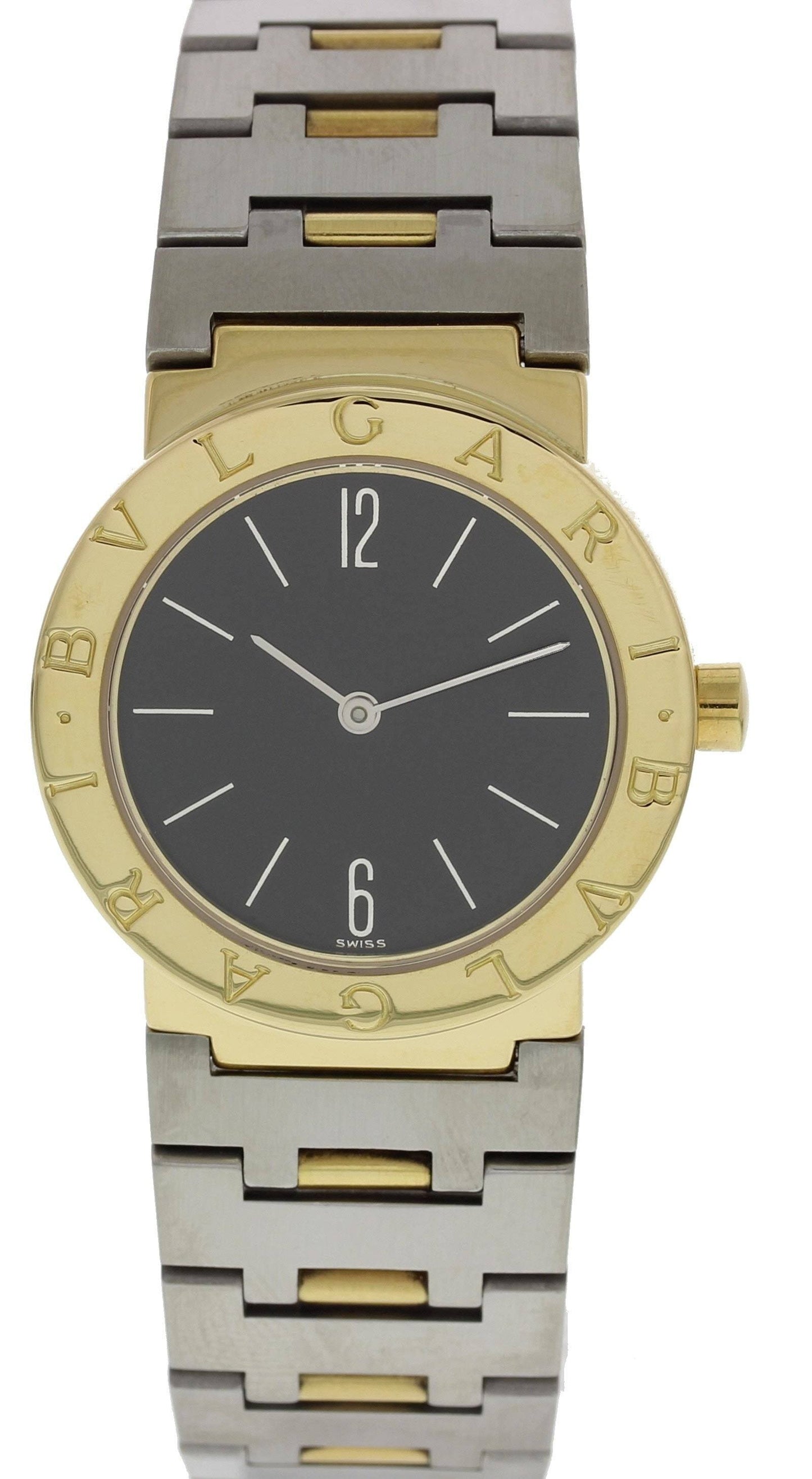 Bvlgari Diagono 18k Yellow Gold & Stainless Steel Ladies Watch - Wristwatch