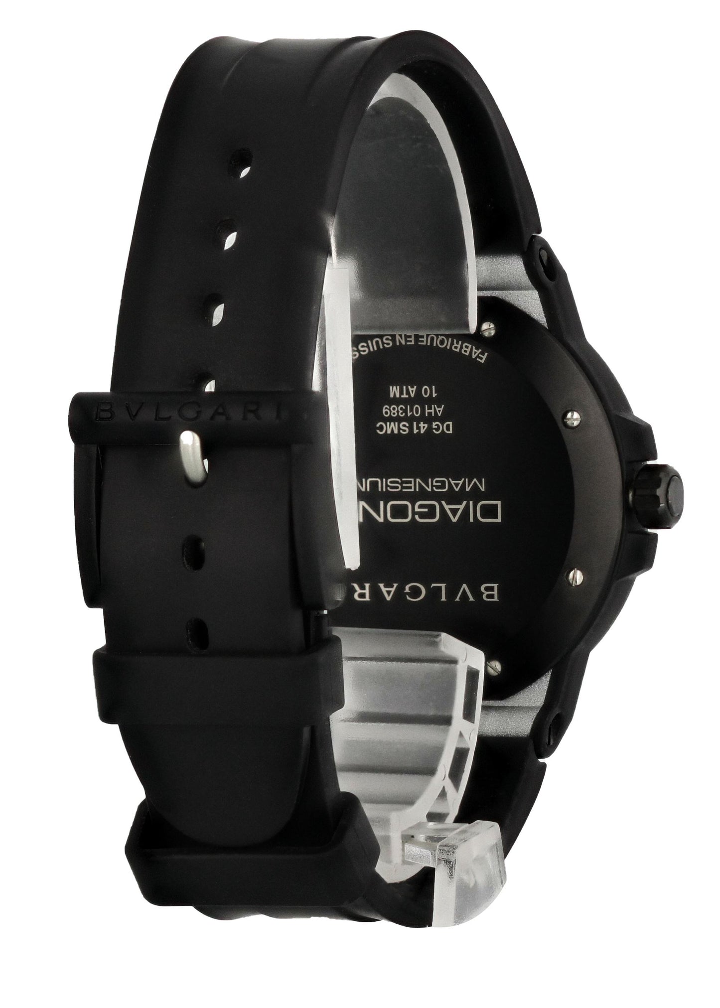 Bvlgari Diagono Magnesium DG 41 SMC Men’s Watch Box Papers - Wristwatch