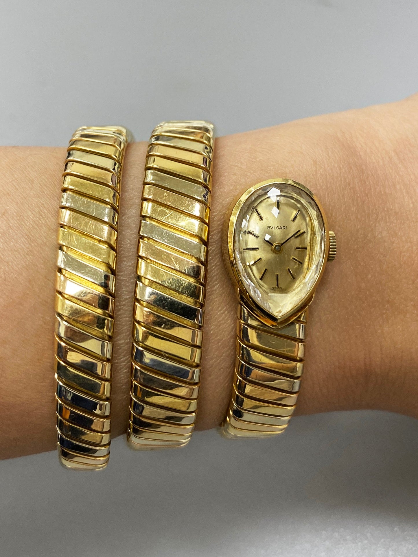 Bvlgari Serpenti Tubogas Tri Color Gold Ladies Watch - Virtual