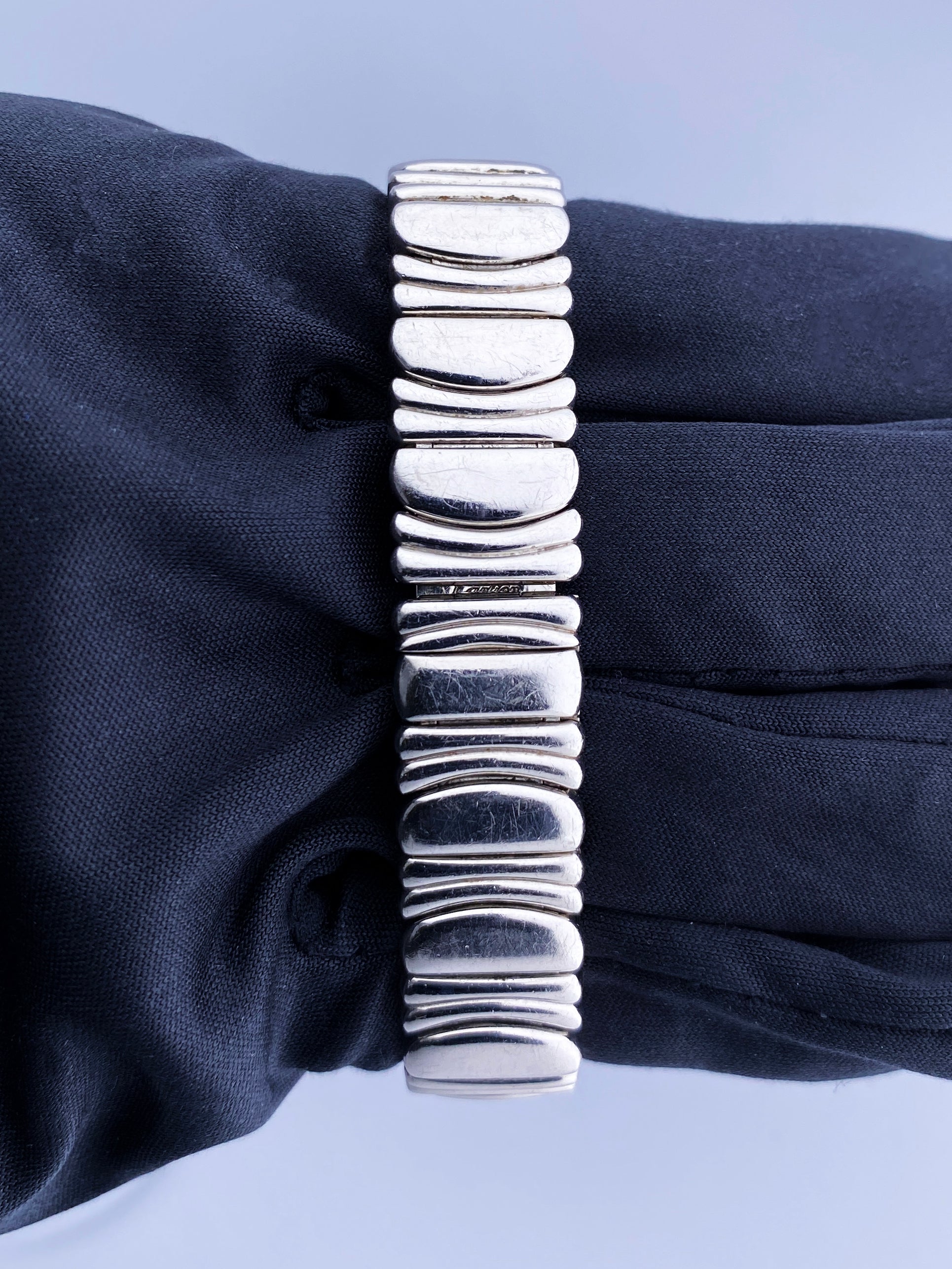 Cartier Baignoire 18K White Gold 1955 Diamond Bezel Ladies Watch