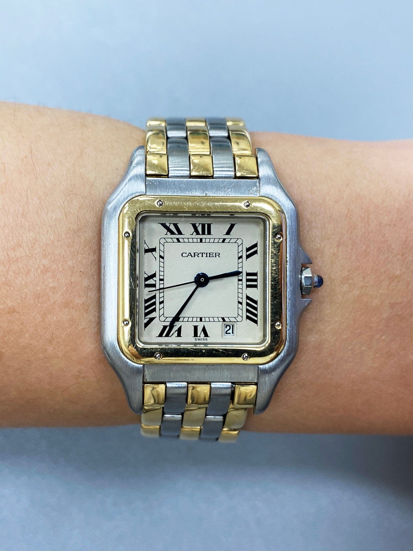 Cartier Panthere 187949 Midsize Three Row Ladies Watch - Wristwatch