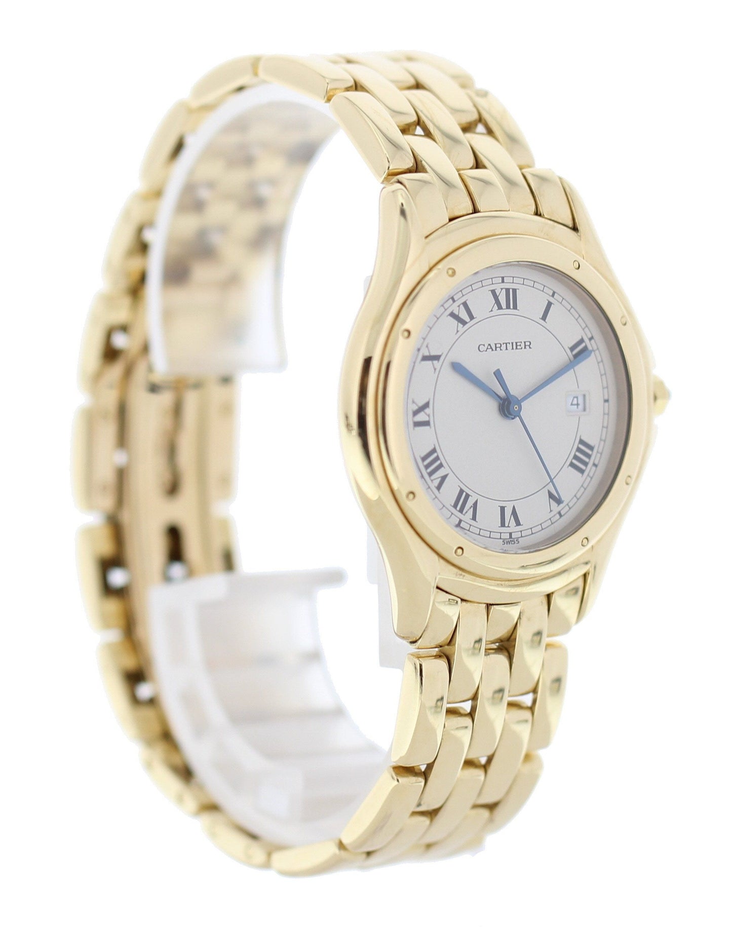 Cartier Panthere Cougar 887904 18k Yellow Gold Watch - Wristwatch