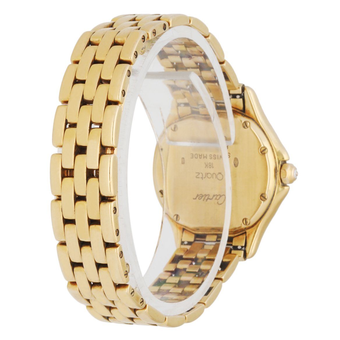 Cartier Panthere Cougar 887907 18K Yellow Gold & Diamond Ladies Watch - Wristwatch