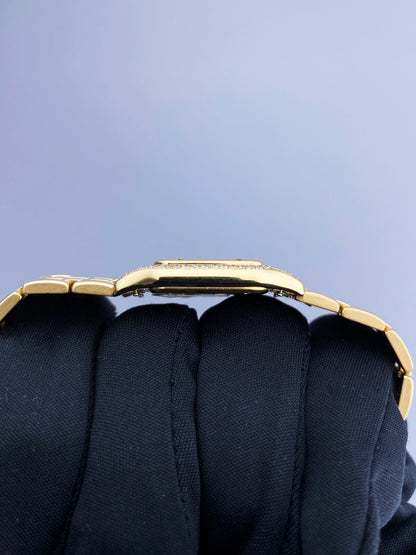 Cartier Panthere Diamond Malachite Dial Ladies Watch