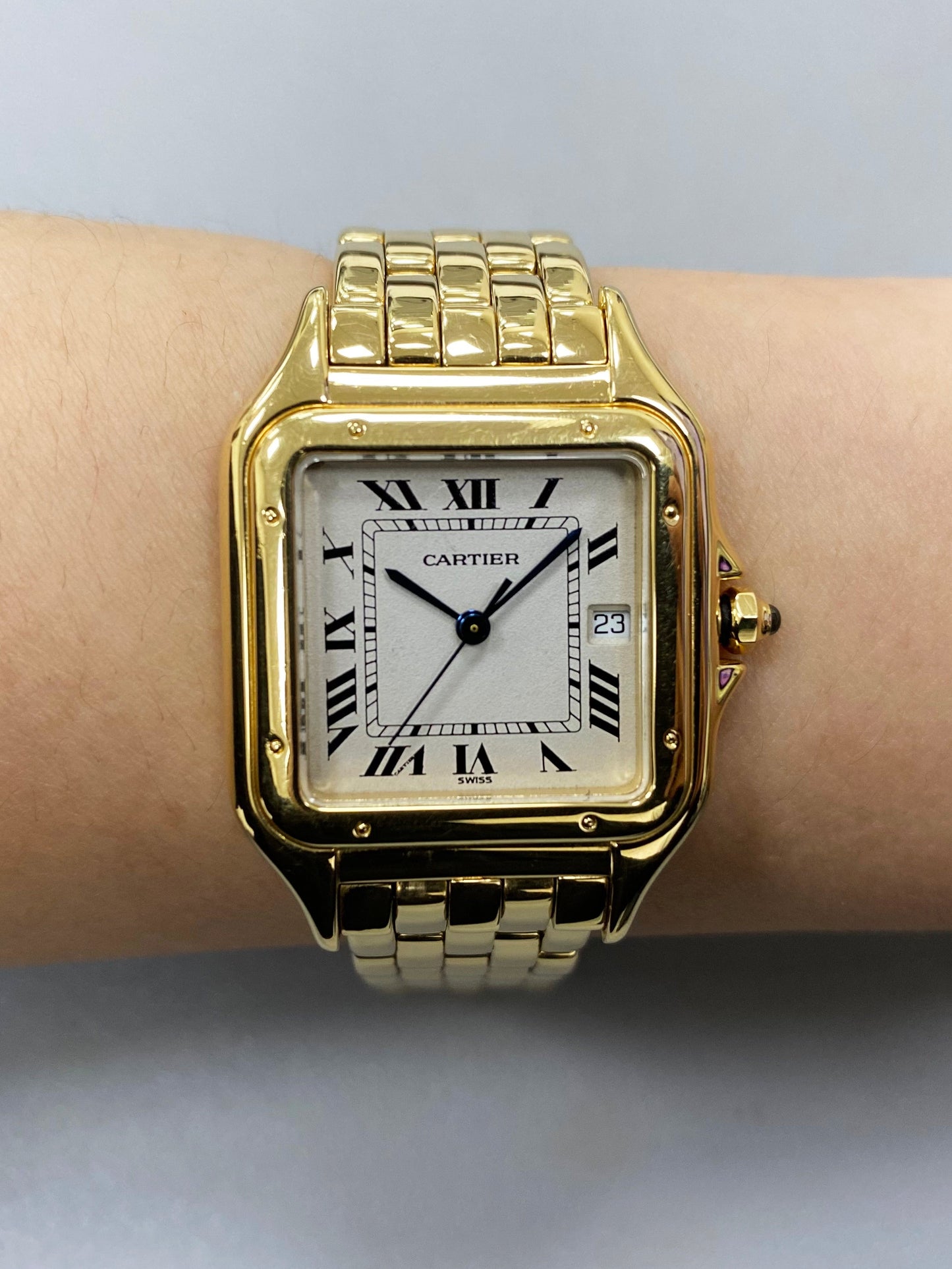 Cartier Panthere Large 18K Yellow Gold Mens Watch