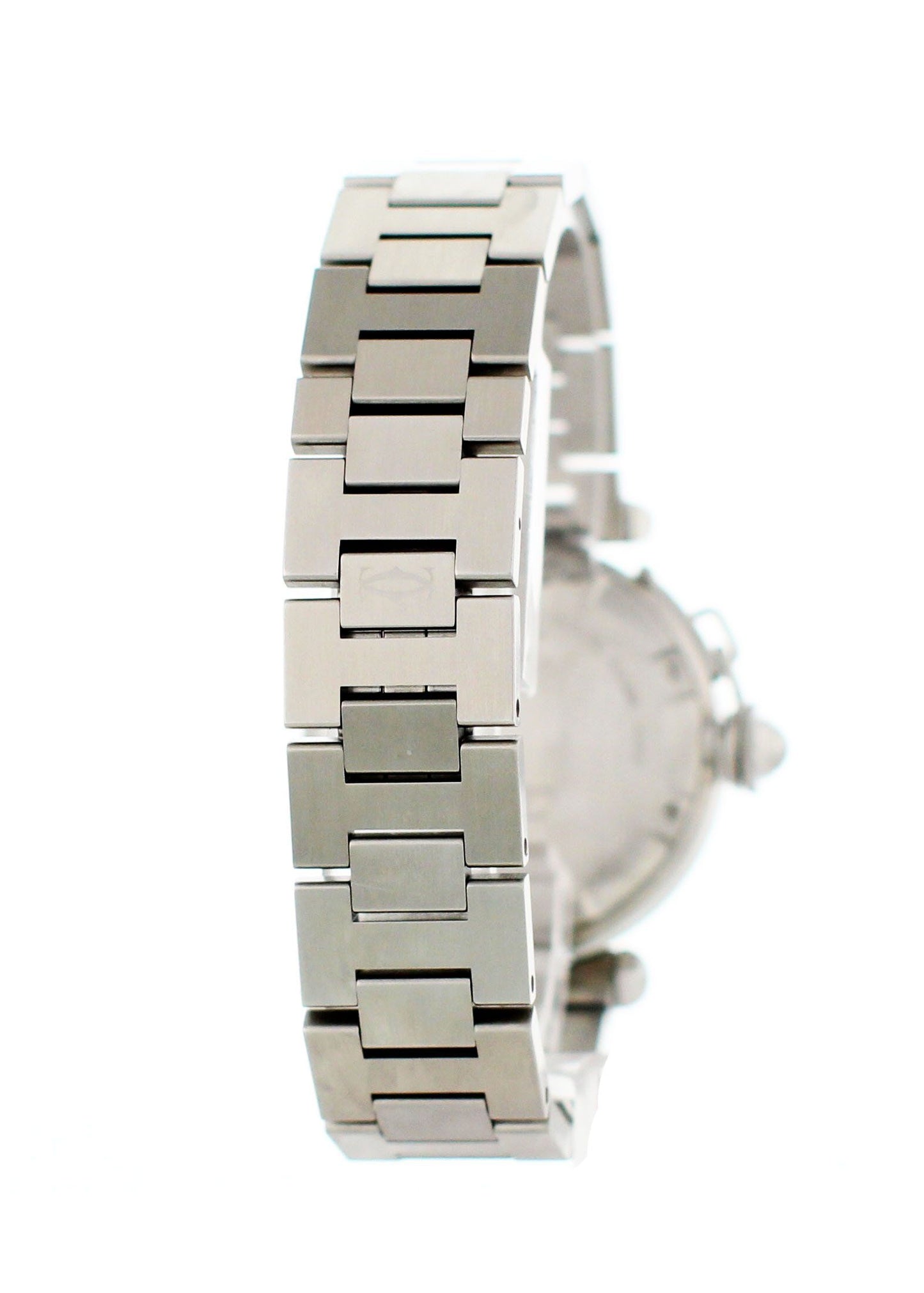 Cartier Pasha 2377 GMT Stainless Steel Mens Watch - Wristwatch