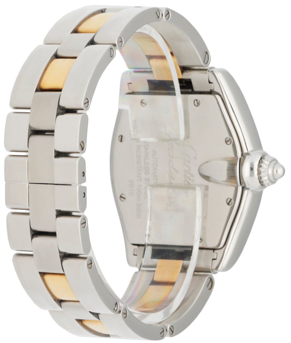 Cartier Roadster 2510 18k Yellow Gold & Steel Mens Watch