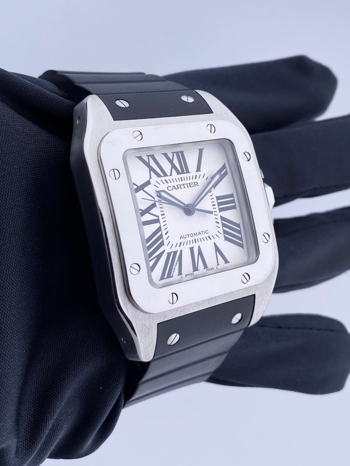 Cartier Santos-100 W20073X8 Mens Watch Box & Papers