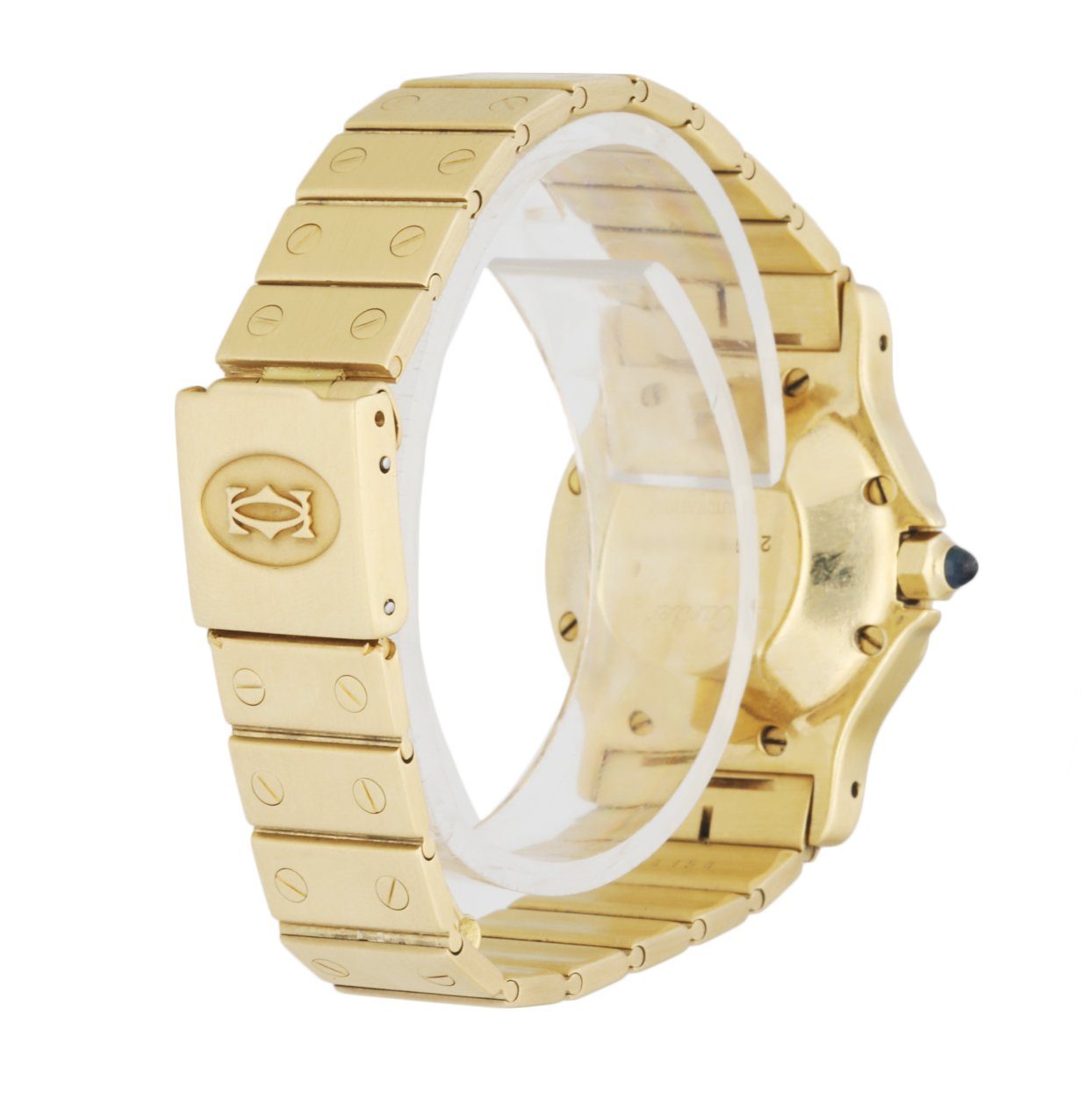 Cartier Santos 18k Yellow Gold Ladies Watch - Wristwatch