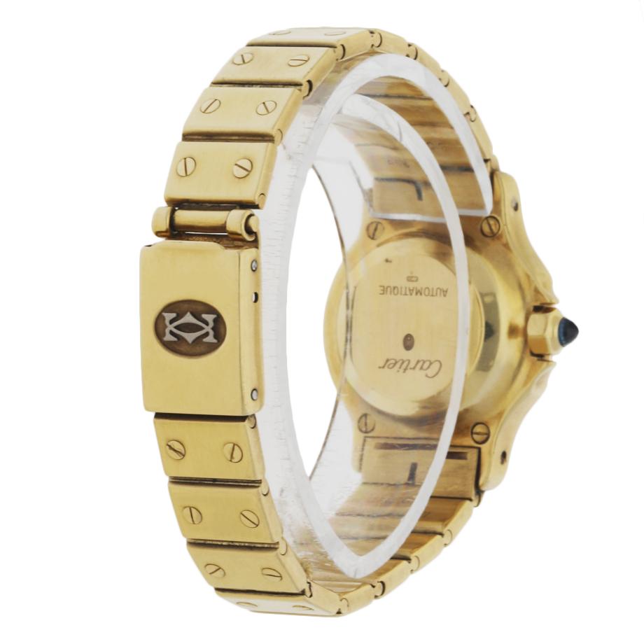 Cartier Santos 18k Yellow Gold Ladies Watch - Wristwatch