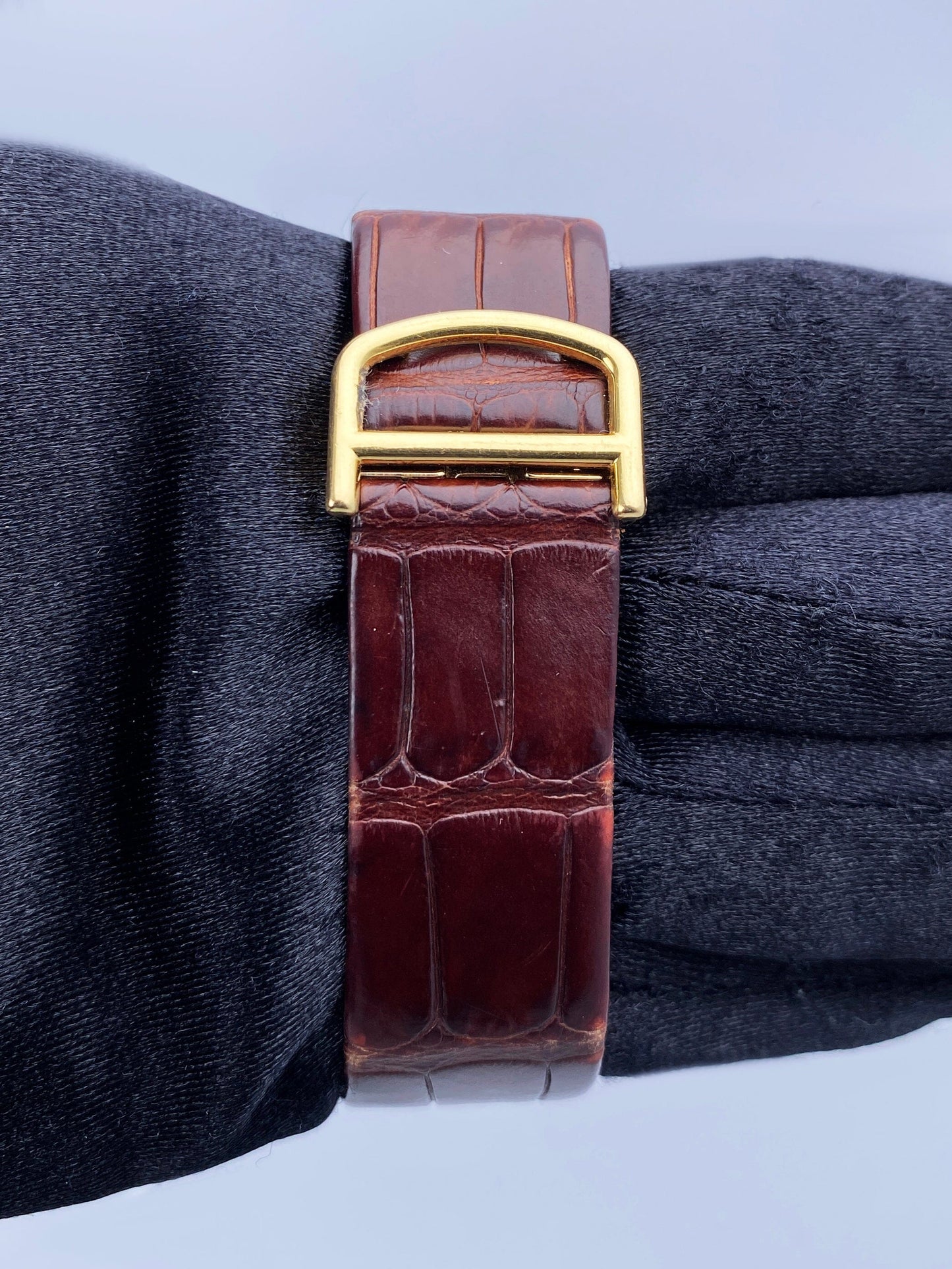 Cartier Santos Dumont W2008751 Large 18k Yellow Gold Mens Watch