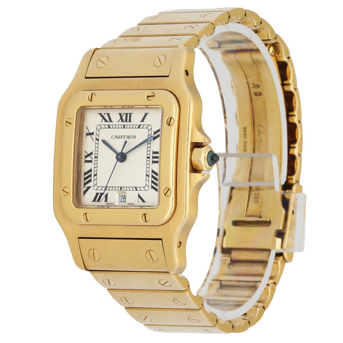 Cartier Santos Galbee 887901 18K Yellow gold Ladies Watch